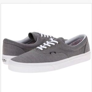 Vans Era Suiting Charcoal True White Skate Shoes